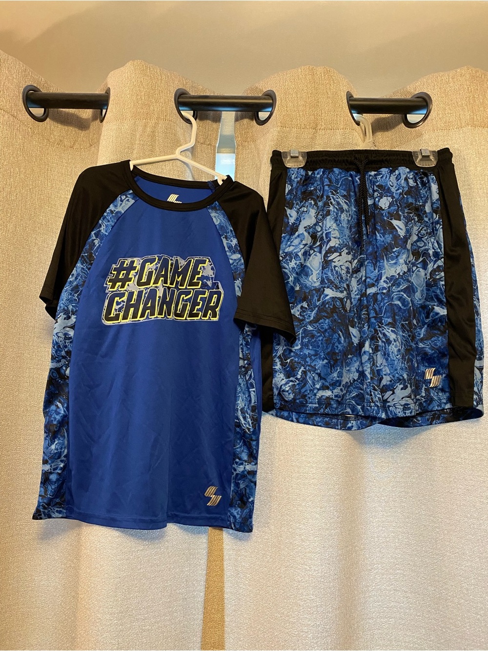 Place Sport Kids Blue/Black "#Game Changer" Active Matching Set, Size M